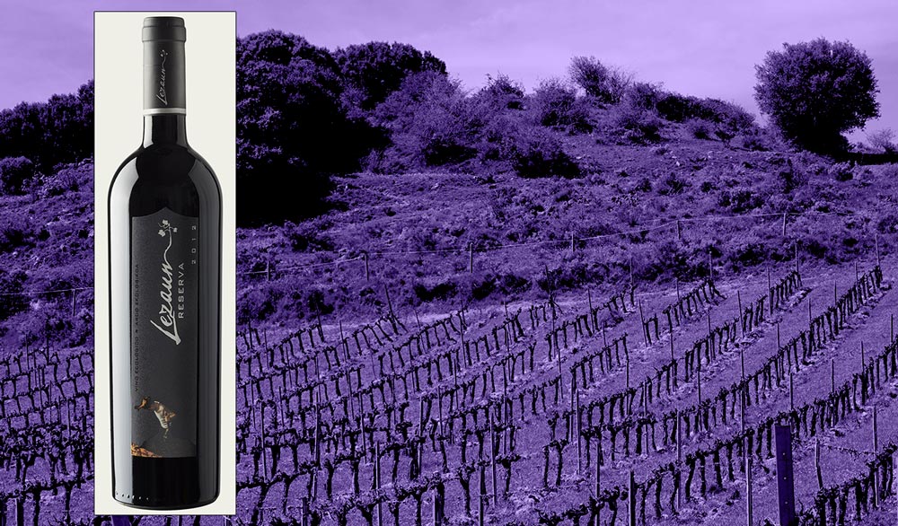 Lezaun Reserva organic wine bottle