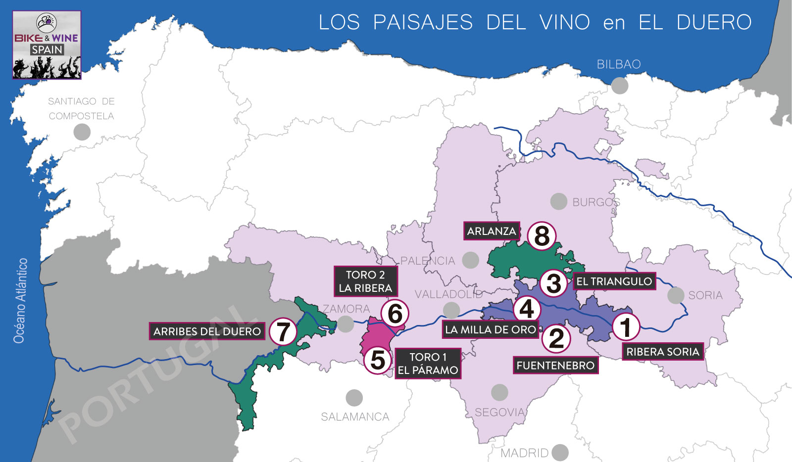 Map-Landscapes-El-Duero-Bike-Wine-Tours
