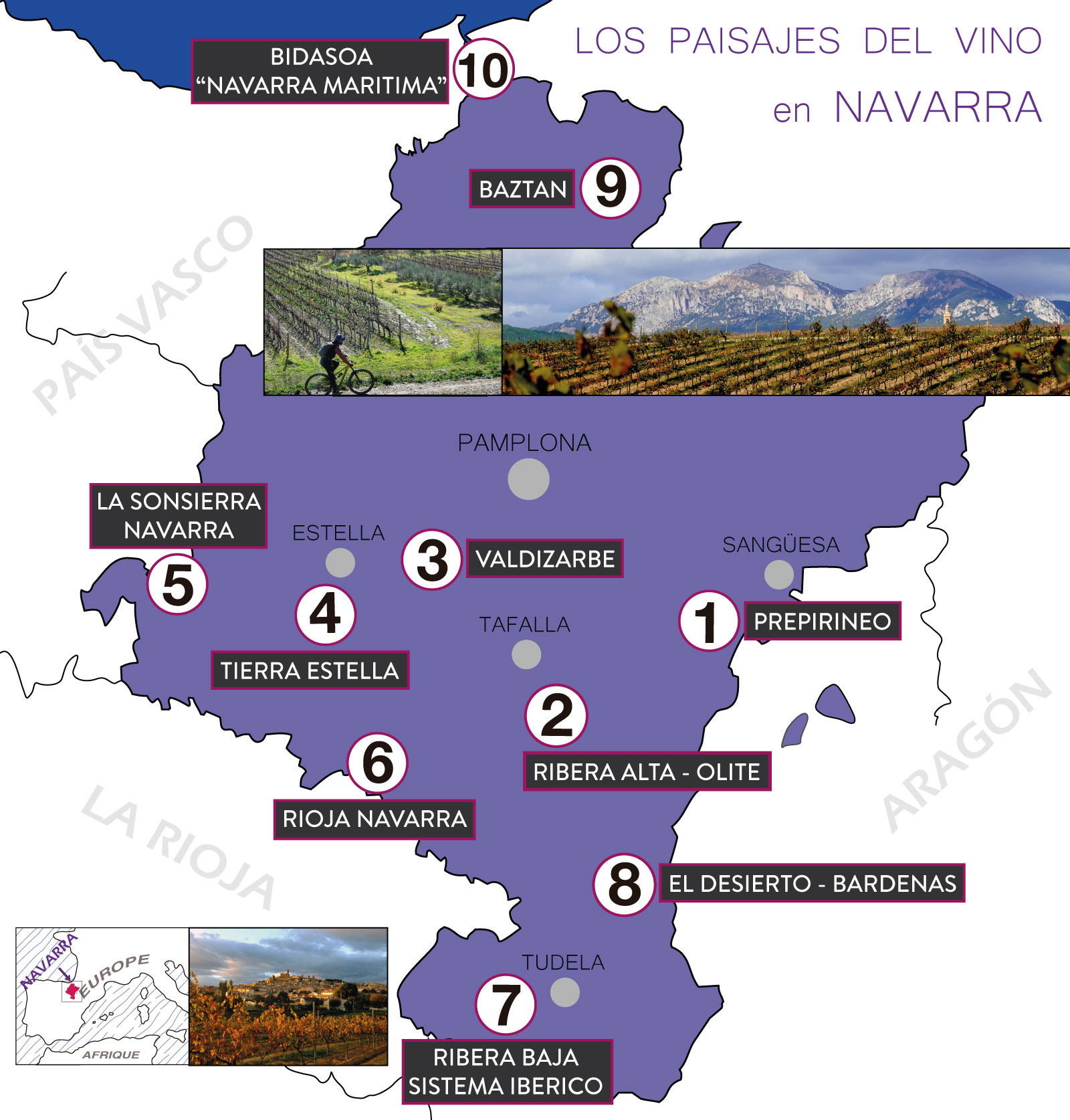 Mapa-Paisajes-Navarra-Bike-Wine-Tours